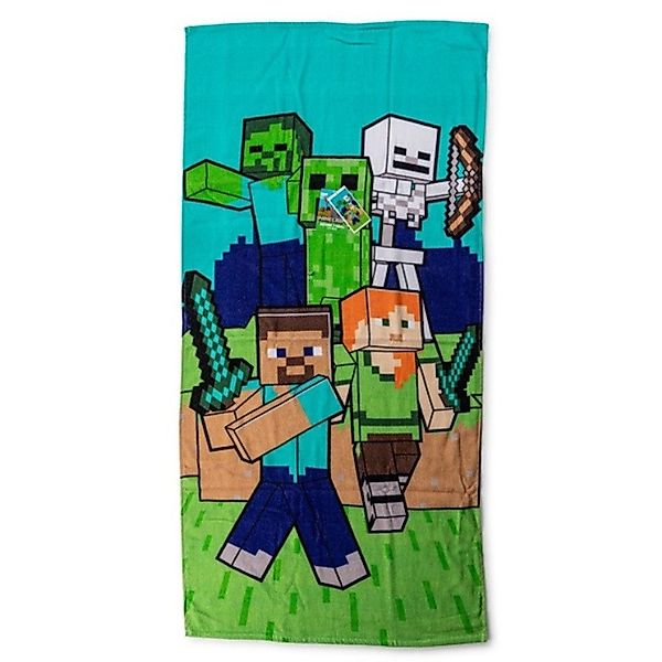 Minecraft Badetuch Minecraft Metro Art Creeper Strandtuch 70x140cm 100% Bau günstig online kaufen