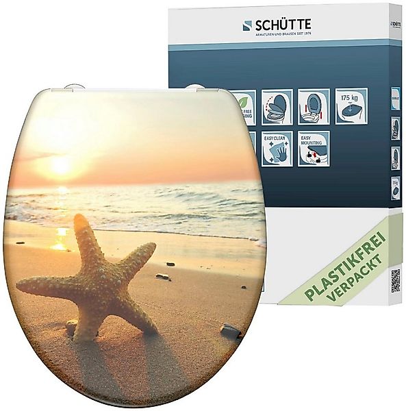 Schütte WC-Sitz Star, Duroplast, mit Absenkautomatik und Schnellverschluss günstig online kaufen