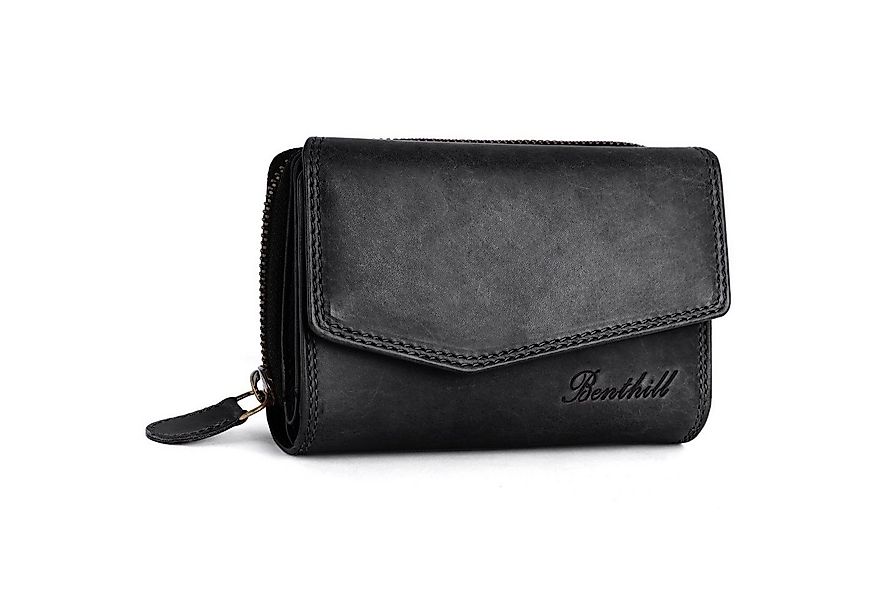 Benthill Geldbörse Damen Echt Leder Portemonnaie RFID Portmonee viel Karten günstig online kaufen