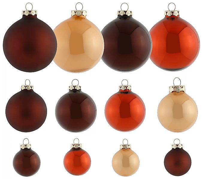 Home affaire Weihnachtsbaumkugel "Casenda, Cappuccino, Weihnachtsdeko, Chri günstig online kaufen