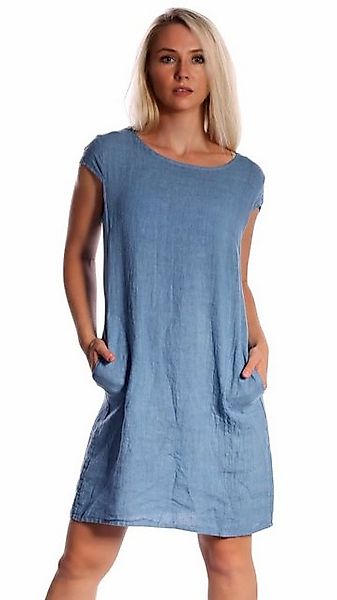 Charis Moda Sommerkleid Leinenkleid Maricella im zeitlosen Stil günstig online kaufen