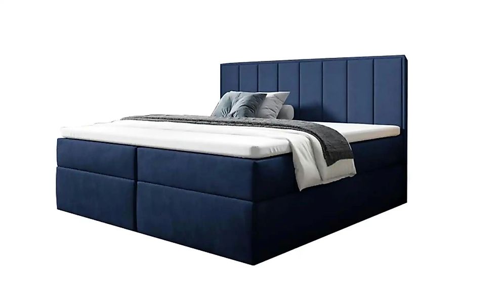 Boxbett mit Bettkasten Havana ¦ blau ¦ Maße (cm): B: 140 H: 110 Betten > Po günstig online kaufen