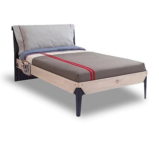 Möbel-Zeit Bett TRIO, 120x200 cm 1 USB Dose Betthaupt im Kopfkissendesign a günstig online kaufen