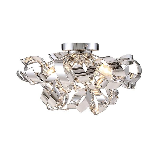 Lindby Deckenlampe Elviro 9620663 Modern in Chrom 3-flammig E14 Wohnzimmerl günstig online kaufen