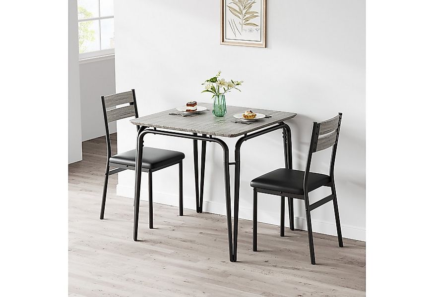 GarveeMore Essgruppe Ktichen Tisch mit 2 Stühlen für Küche & Esszimmer, Kom günstig online kaufen