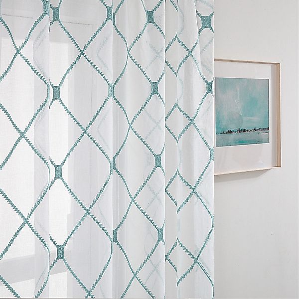 BYSURE Gardine, Stangendurchzug (2 St), halbtransparent, günstig online kaufen