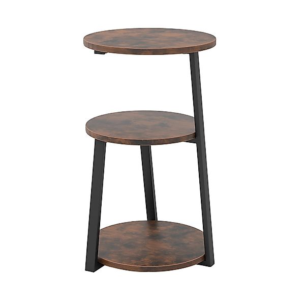 Costway Beistelltisch mit 3 Ebenen mit Metallrahmen 40,5 x 38 x 62 cm günstig online kaufen