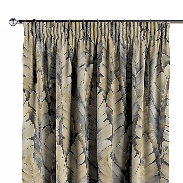 Vorhang mit Kräuselband, grau-gelb, Arte (144-03) günstig online kaufen