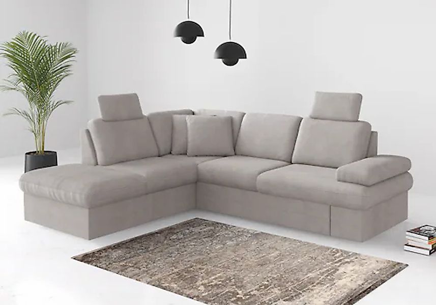 sit&more Ecksofa »Moreno L-Form, B: 238 cm« mit Armteilverstellung, optiona günstig online kaufen