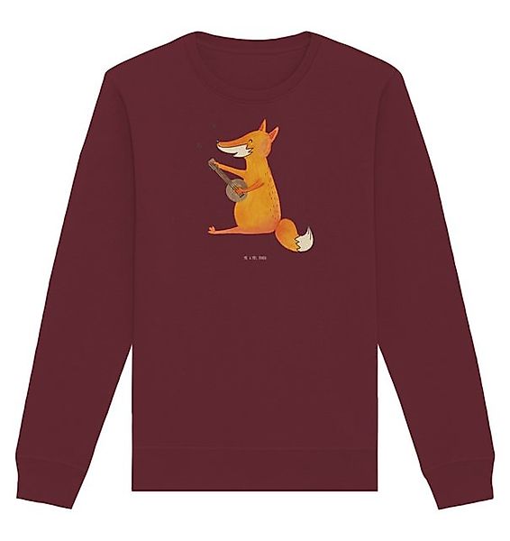 Mr. & Mrs. Panda Longpullover Größe XXL Fuchs Gitarre - Burgundy - Geschenk günstig online kaufen