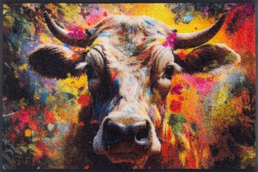 wash+dry by Kleen-Tex Fußmatte "Cowy McCow" rechteckig 7 mm Höhe günstig online kaufen