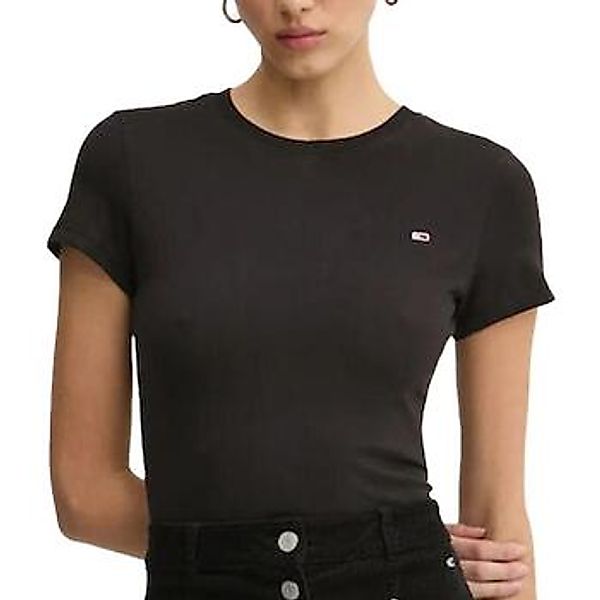 Tommy Jeans Kurzarmshirt TJW SLIM C-NECK TEE mit Logo-Stickerei günstig online kaufen