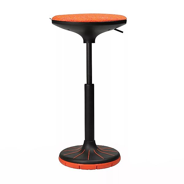 Wagner - W3 3D Hocker - schwarz/orange/Sitz Stoff BV1 orange/BxT 38x32cm/H günstig online kaufen