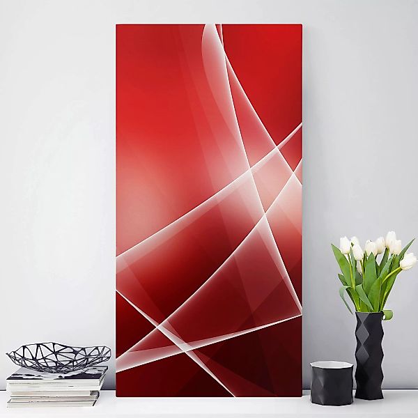 Leinwandbild Abstrakt - Hochformat Red Heat günstig online kaufen