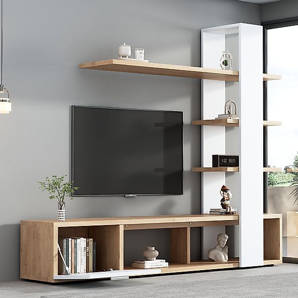 HAUSS SPOLE Wohnwand Wohnzimmermöbel-Set für Fernseher günstig online kaufen
