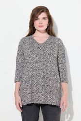 Ulla Popken Longsleeve Shirt Blüten A-Linie günstig online kaufen