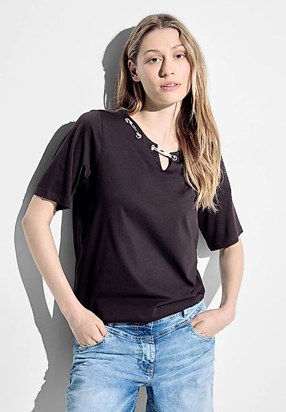 CECIL T-Shirt mit buntem Stringdetail günstig online kaufen