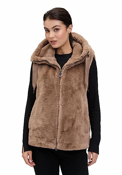 Betty Barclay Plüschweste "Damen mit Kapuze" günstig online kaufen