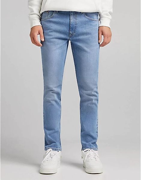 Bershka – Schmale Jeans in Blau günstig online kaufen