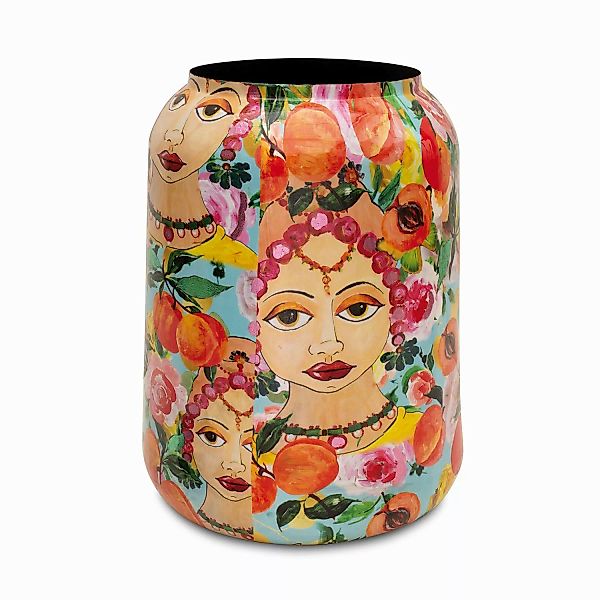 Blooming Namaste Vase/Übertopf aus Metall Ø 47 cm, Höhe 62 cm günstig online kaufen