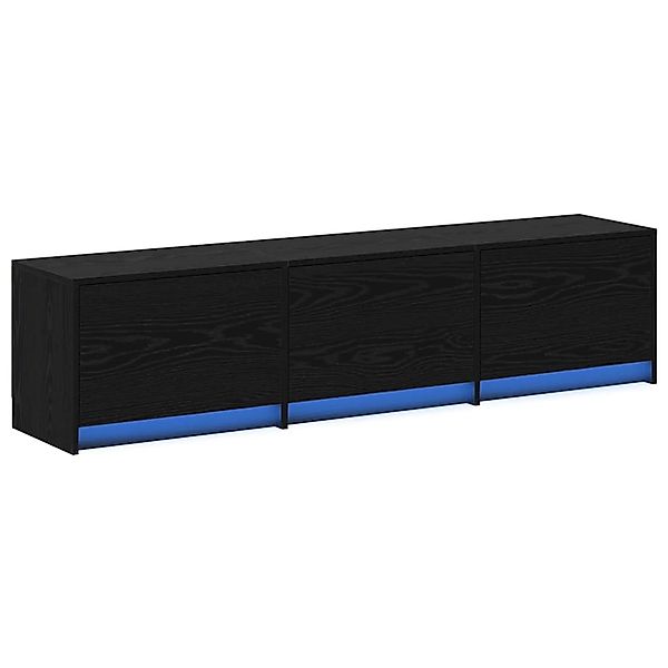 vidaXL TV-Schrank Schwarz Eichen-Optik 162,5 x 34 x 40 cm 868952 günstig online kaufen
