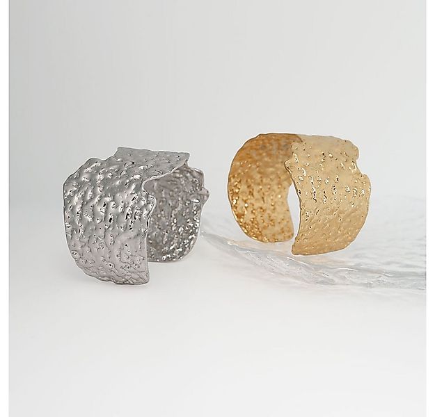 SHELAGO Armreif - Breiter Armreif Damen – aus Edelstahl in Silber oder verg günstig online kaufen