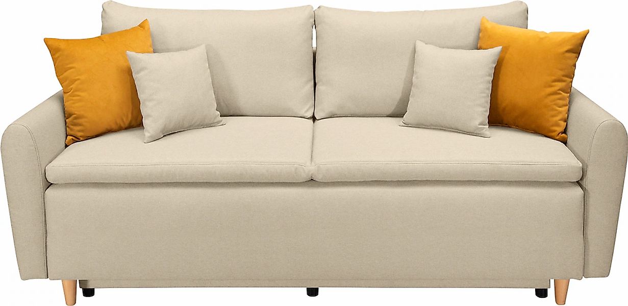 Home affaire Schlafsofa "Anika" mit Boxspringaufbau, Bettfunktion & Bettkas günstig online kaufen