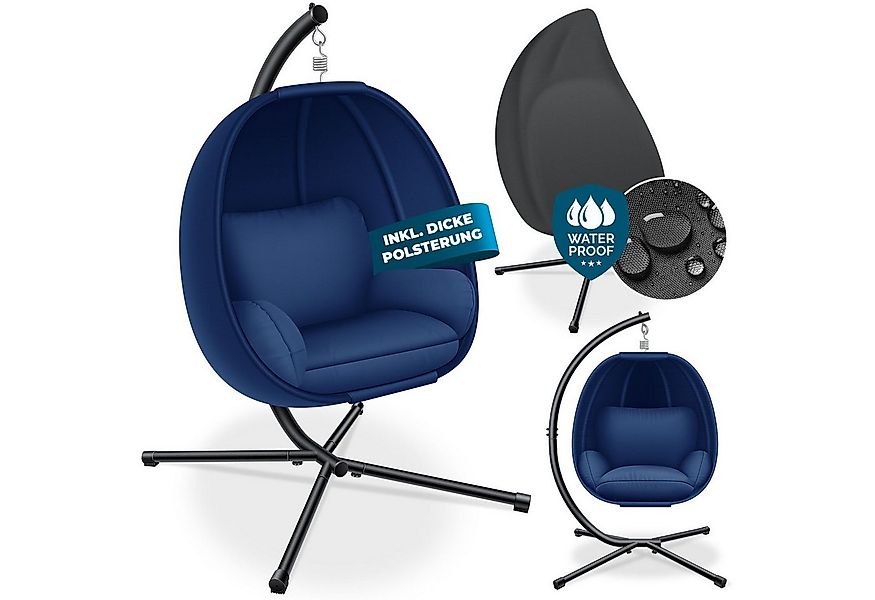 KESSER Hängesessel, Luxe Hängesessel mit Gestell weicher Sitzkissen günstig online kaufen