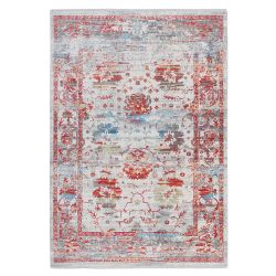 Kurzflor Teppich in Bunt Vintage Design günstig online kaufen