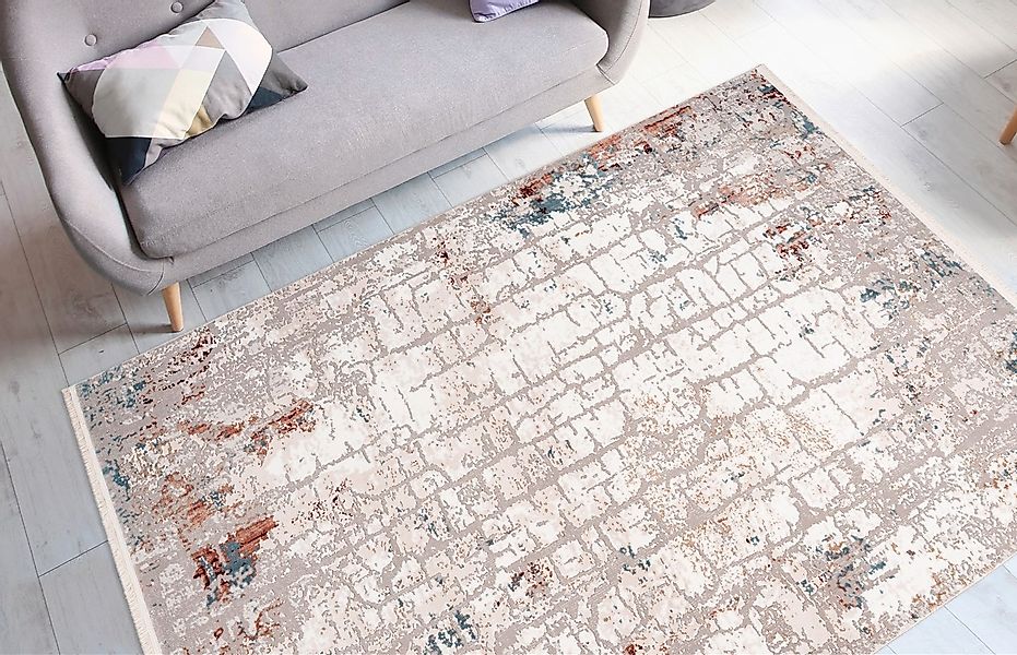 me gusta Teppich »Akropolis 125«, rechteckig, 12 mm Höhe, flacher Teppich m günstig online kaufen