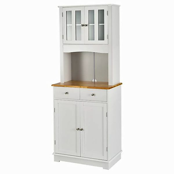 KOMFOTTEU Küchenbuffet Küchenschrank mit 2 Schubladen und Türen,68 x 40 x 1 günstig online kaufen