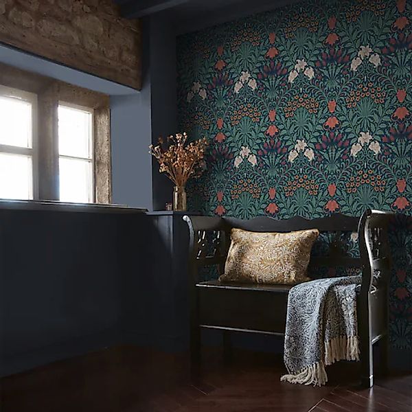 WILLIAM MORRIS AT HOME Vliestapete »Garden Moonlight« Motiv glatt Design Ta günstig online kaufen