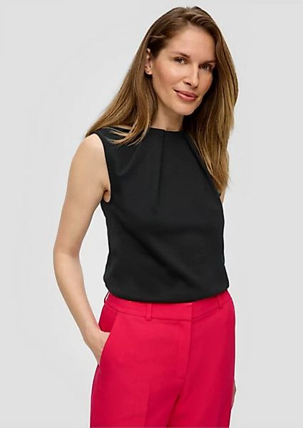 s.Oliver BLACK LABEL Shirttop Ärmellose Bluse aus Jersey günstig online kaufen