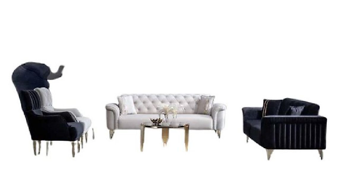 Xlmoebel Sofa Zeitgemäßes Sofa-Set mit einem Dreisitzer, einem Zweisitzer, günstig online kaufen
