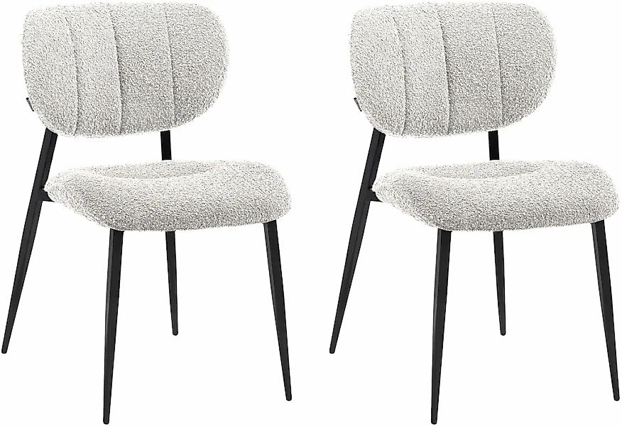 OMG Design Esszimmerstuhl "Joe", (Set), 2 St., Stoff, moderner Bouclé Bezug günstig online kaufen