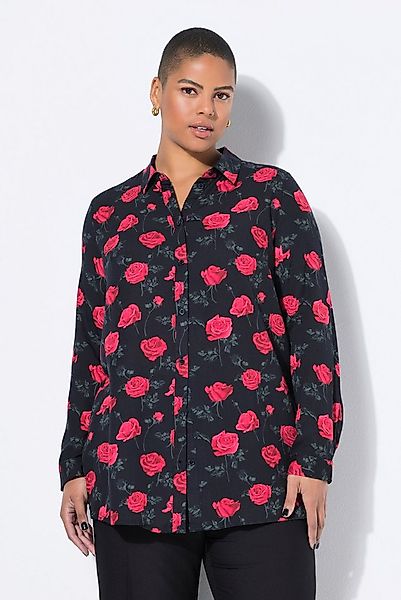 Studio Untold Hemdbluse Hemdbluse Boxy Shape XL Rosen günstig online kaufen