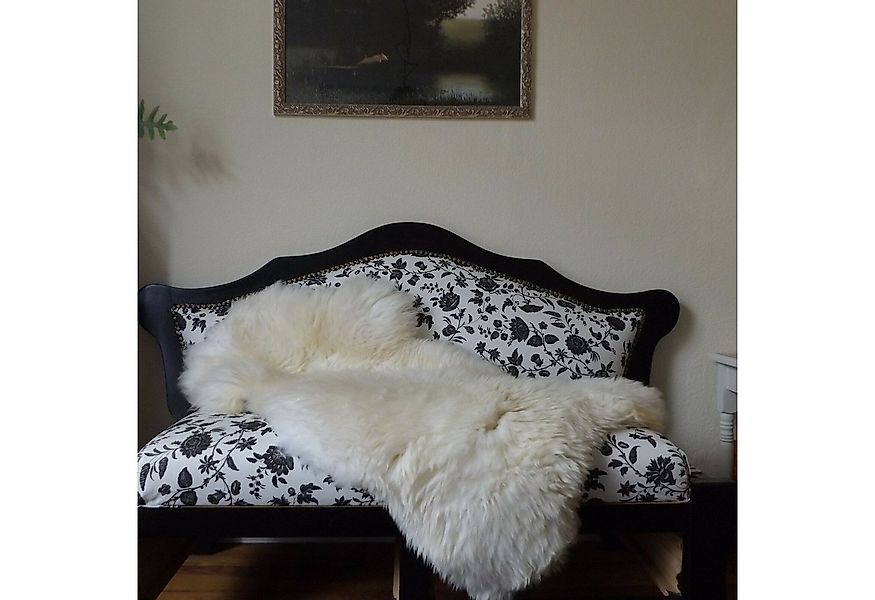 Provellus Fellteppich Öko Schaffell Lammfell Naturfell 80–155 cm Unikat wei günstig online kaufen