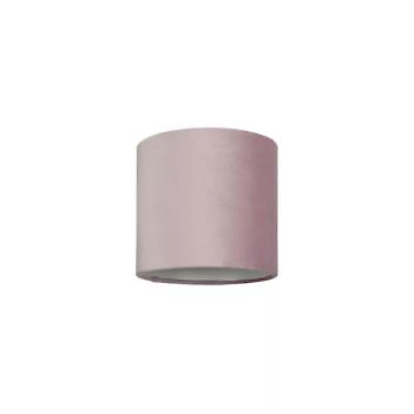 Lampenschirm für Stehlampen Zylinder Samt in Rosa günstig online kaufen