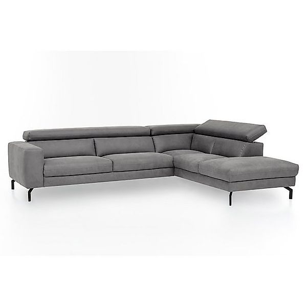 Lomadox Ecksofa CASSINO-155, L-Form, verstellbares Kopfteil, Vintageoptik g günstig online kaufen
