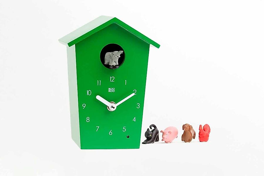 KOOKOO Tischuhr AnimalHouse mit 5 bunten günstig online kaufen