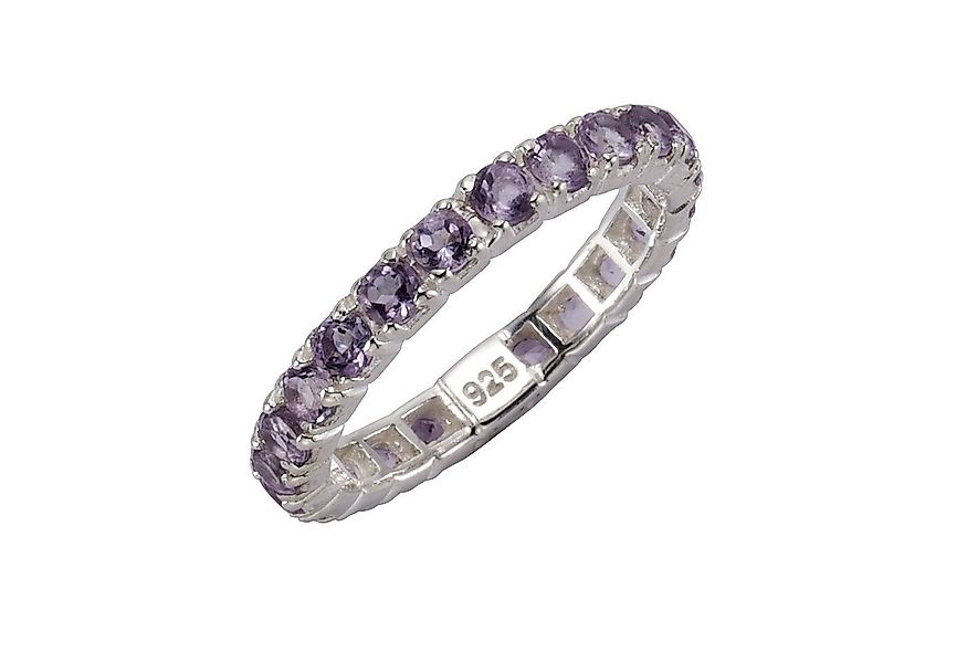 Zeeme Fingerring 925/- Sterling Silber rhodiniert Amethyst günstig online kaufen