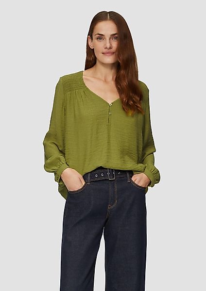 s.Oliver Langarmbluse Bluse Strukturierte Bluse aus günstig online kaufen