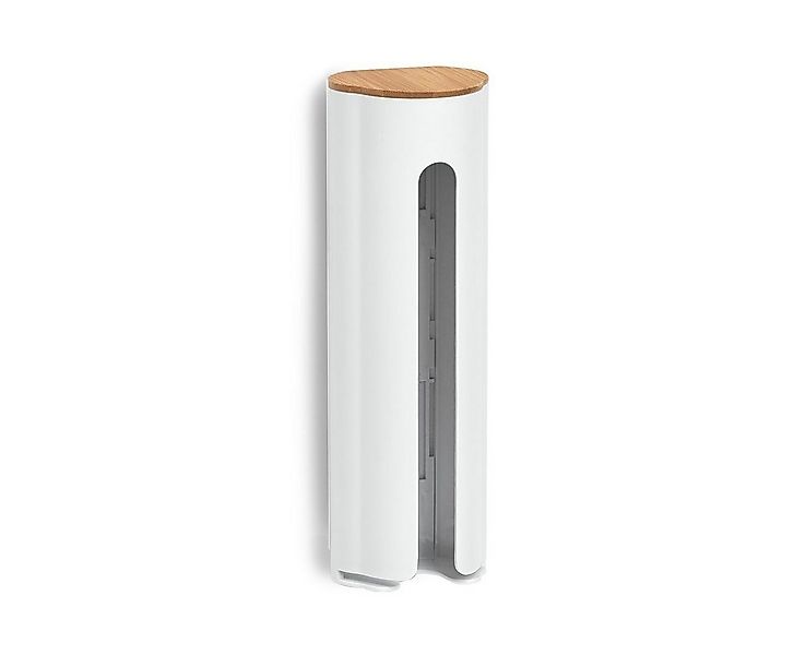 Zeller Present Badaccessoire-Set Wattepad-Spender, Kunststoff/Bambus, weiß günstig online kaufen