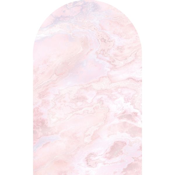 Sanders & Sanders Selbstklebende Runde Tapete Marmor Rosa 127 x 200 cm 6117 günstig online kaufen