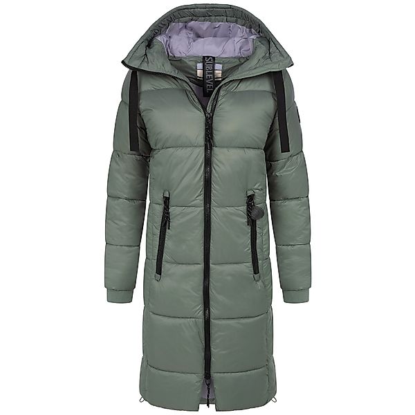 SUBLEVEL Steppjacke Damen Mantel mit Kapuze günstig online kaufen