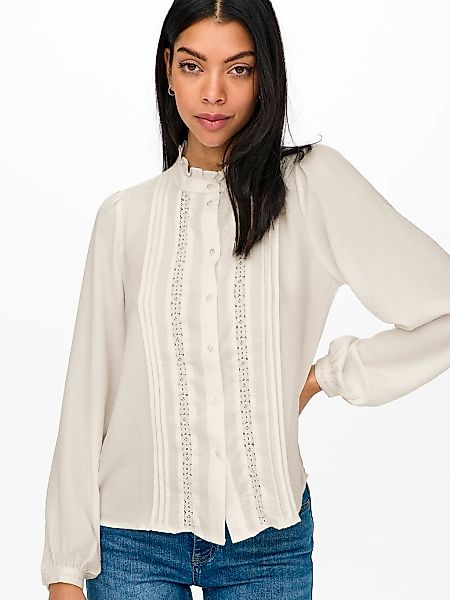 JDY Rüschenbluse "JDYELLIS L/S LACE SHIRT WVN NOOS" günstig online kaufen