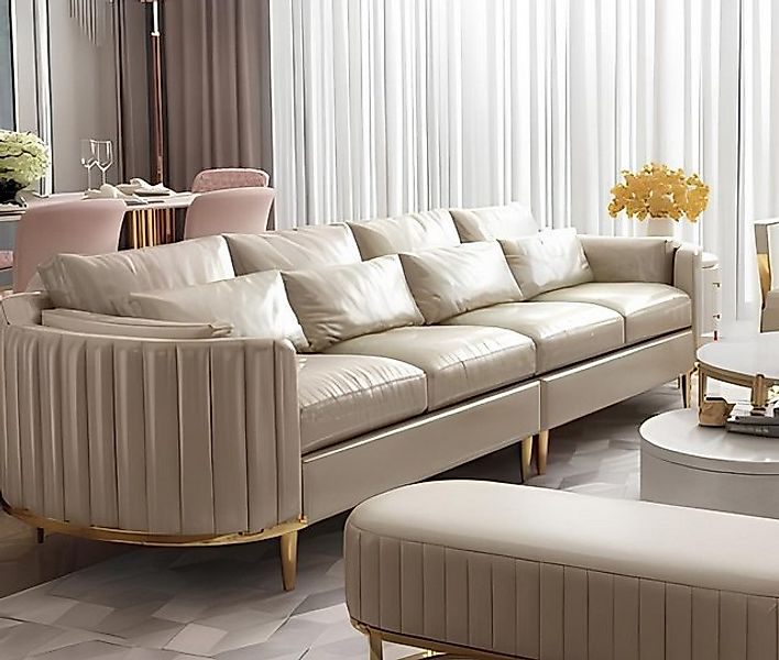 Xlmoebel Sofa Luxuriöses Designer-Sofa mit Stoffbezug für vier Personen, He günstig online kaufen