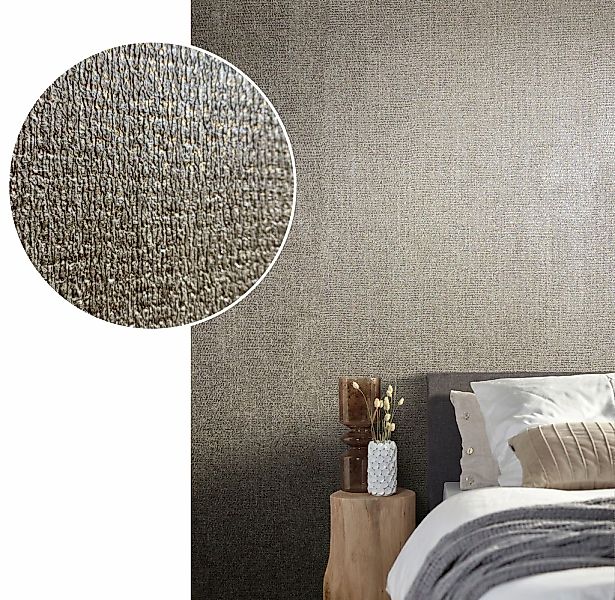 Marburg Vliestapete Natural Opulence Glanz Weiß FSC® günstig online kaufen