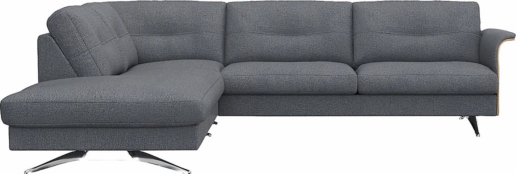 FLEXLUX Ecksofa "Glow, super bequem durch hochwertigem Sitzaufbau mit Feder günstig online kaufen