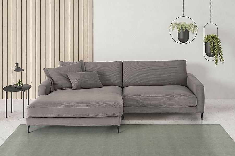 Home affaire Ecksofa »Downtown, B/T/H: 272/190/84 cm L-Form« weicher Sitzko günstig online kaufen